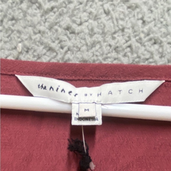 The Nines by Hatch Blouse Women Medium Pink 3/4 Sleeve Maternity Dress Shirt NWT - Picture 10 of 10